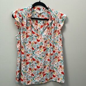 Flower lightweight sleeveless top - Counterparts Size Large